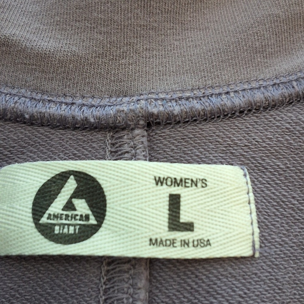 American Giant Womens Full Zip Jacket Dusty Purple Cotton Spandex Size L USA - Picture 6 of 7